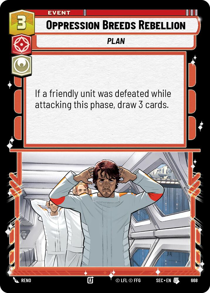Oppression Breeds Rebellion (668) (Foil) (668) [Secrets of Power] | Cards and Coasters CA
