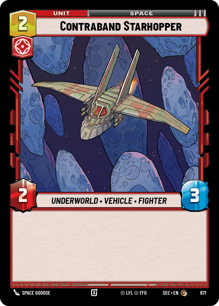Contraband Starhopper (671) (Foil) (671) [Secrets of Power] | Cards and Coasters CA