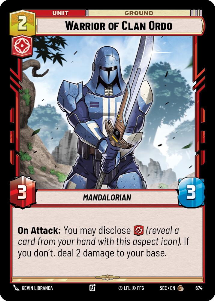 Warrior of Clan Ordo (674) (Foil) (674) [Secrets of Power] | Cards and Coasters CA