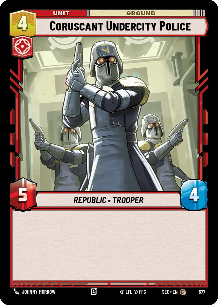 Coruscant Undercity Police (677) (Foil) (677) [Secrets of Power] | Cards and Coasters CA