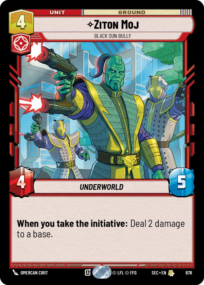 Ziton Moj - Black Sun Bully (Foil) (678) (678) [Secrets of Power] | Cards and Coasters CA