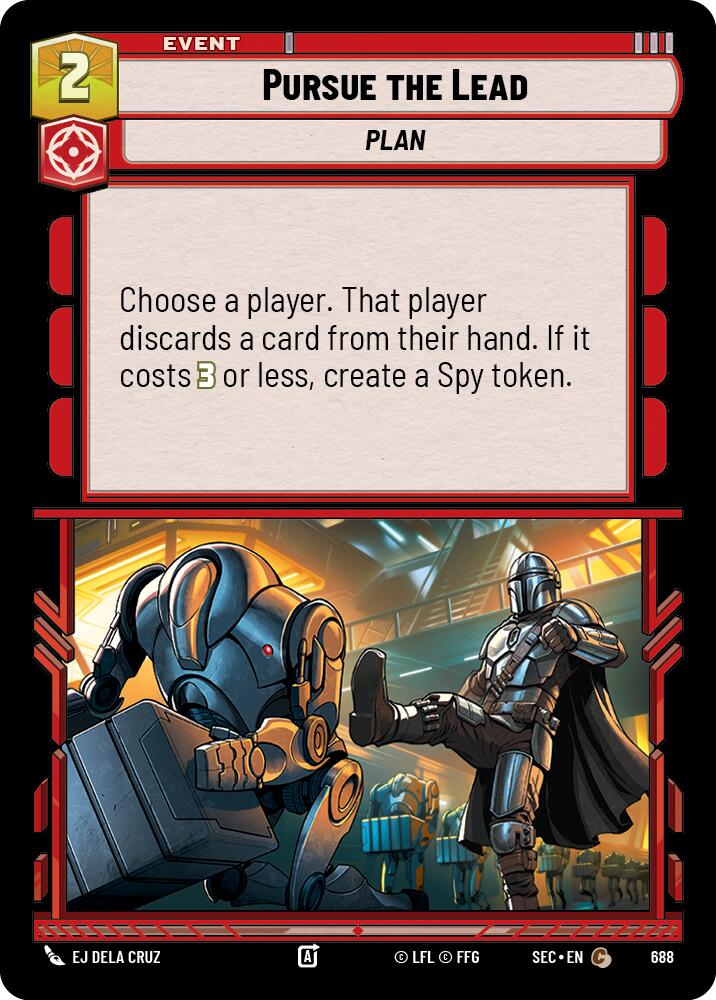 Pursue the Lead (688) (Foil) (688) [Secrets of Power] | Cards and Coasters CA
