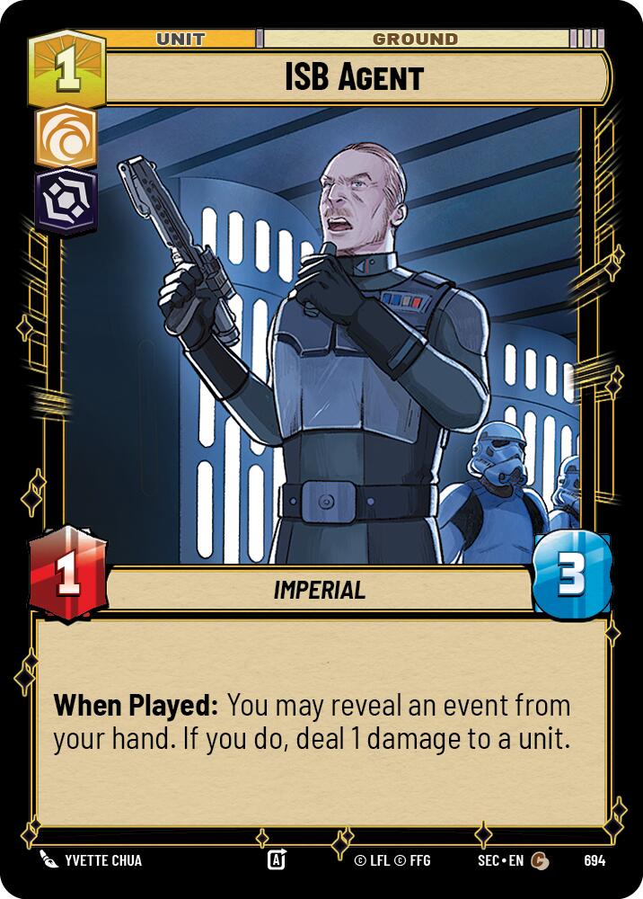 ISB Agent (694) (Foil) (694) [Secrets of Power] | Cards and Coasters CA