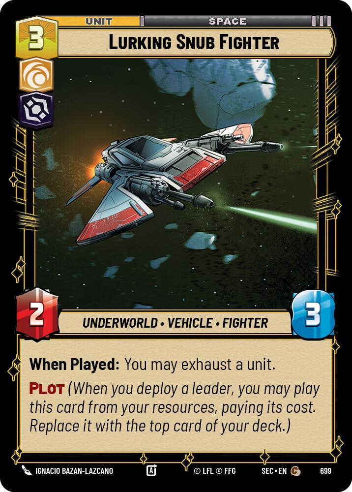 Lurking Snub Fighter (699) (Foil) (699) [Secrets of Power] | Cards and Coasters CA