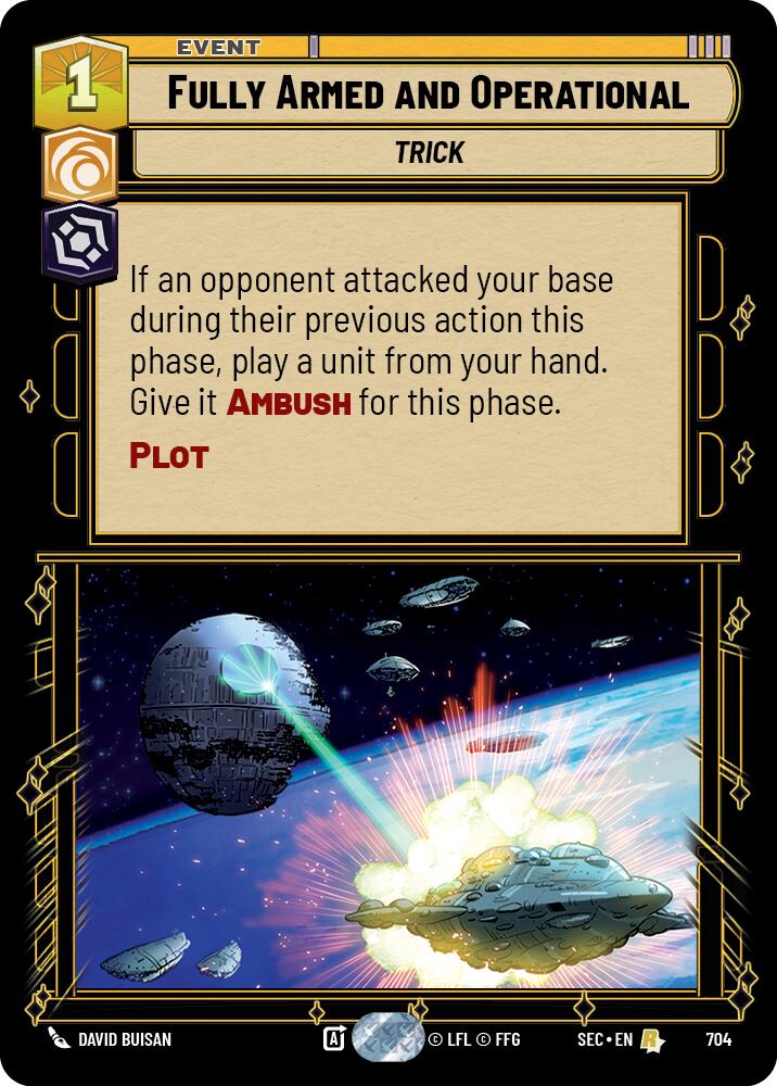 Fully Armed and Operational (704) (Foil) (704) [Secrets of Power] | Cards and Coasters CA