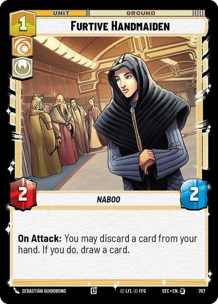 Furtive Handmaiden (707) (Foil) (707) [Secrets of Power] | Cards and Coasters CA