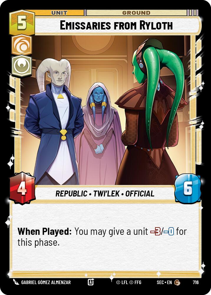 Emissaries from Ryloth (716) (Foil) (716) [Secrets of Power] | Cards and Coasters CA