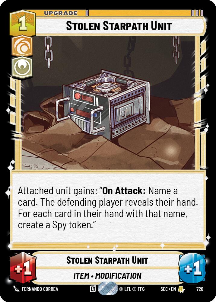 Stolen Starpath Unit (720) (Foil) (720) [Secrets of Power] | Cards and Coasters CA