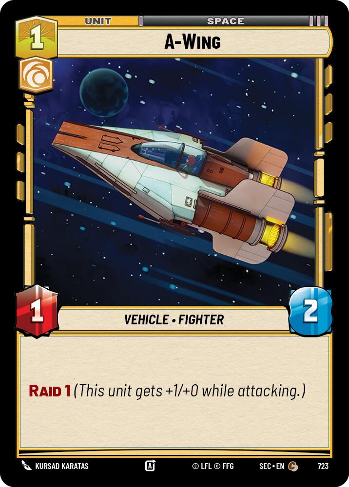 A-Wing - Wing (723) (Foil) (723) (723) [Secrets of Power] | Cards and Coasters CA