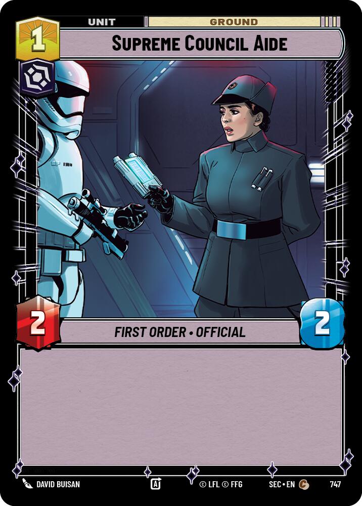 Supreme Council Aide (747) (Foil) (747) [Secrets of Power] | Cards and Coasters CA