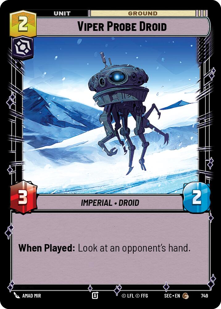 Viper Probe Droid (749) (Foil) (749) [Secrets of Power] | Cards and Coasters CA