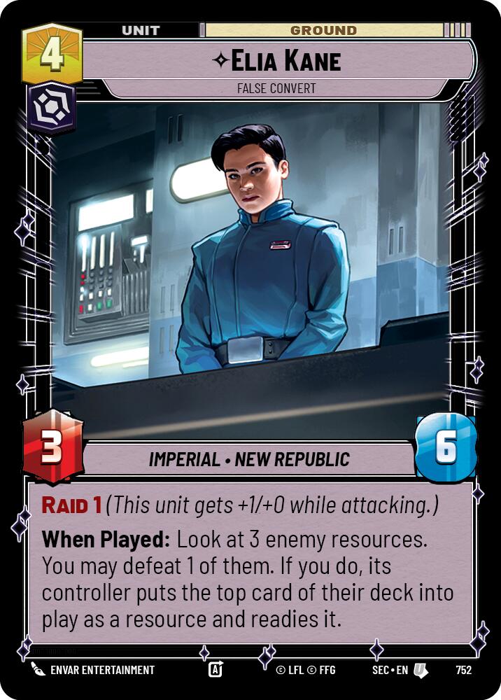 Elia Kane - False Convert (Foil) (752) (752) [Secrets of Power] | Cards and Coasters CA