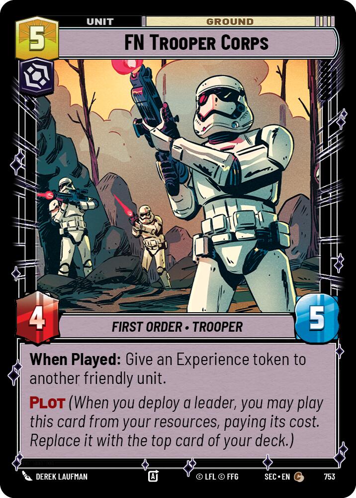 FN Trooper Corps (753) (Foil) (753) [Secrets of Power] | Cards and Coasters CA