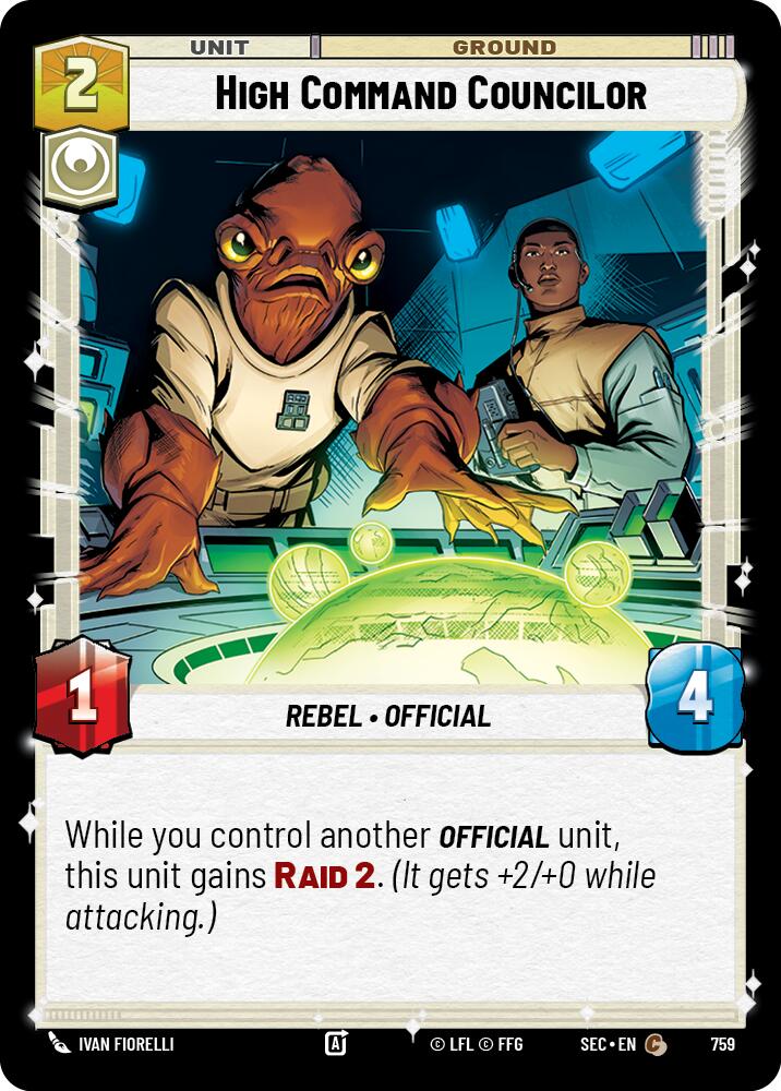 High Command Councilor (759) (Foil) (759) [Secrets of Power] | Cards and Coasters CA