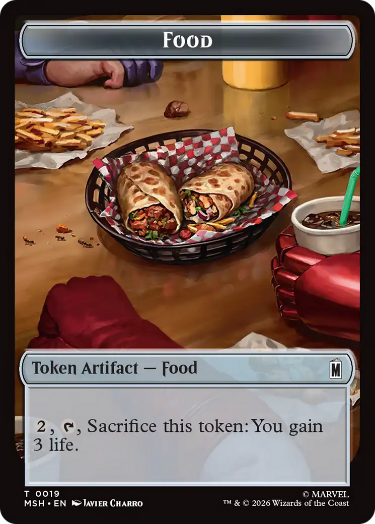 Leviathan // Food Double-Sided Token [Marvel Super Heroes Tokens] | Cards and Coasters CA