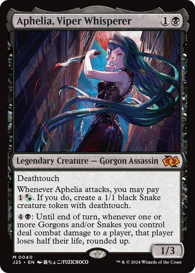 Aphelia, Viper Whisperer (Anime) [Foundations Jumpstart] | Cards and Coasters CA