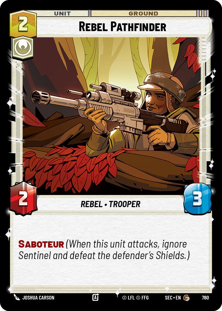 Rebel Pathfinder (760) (Foil) (760) [Secrets of Power] | Cards and Coasters CA