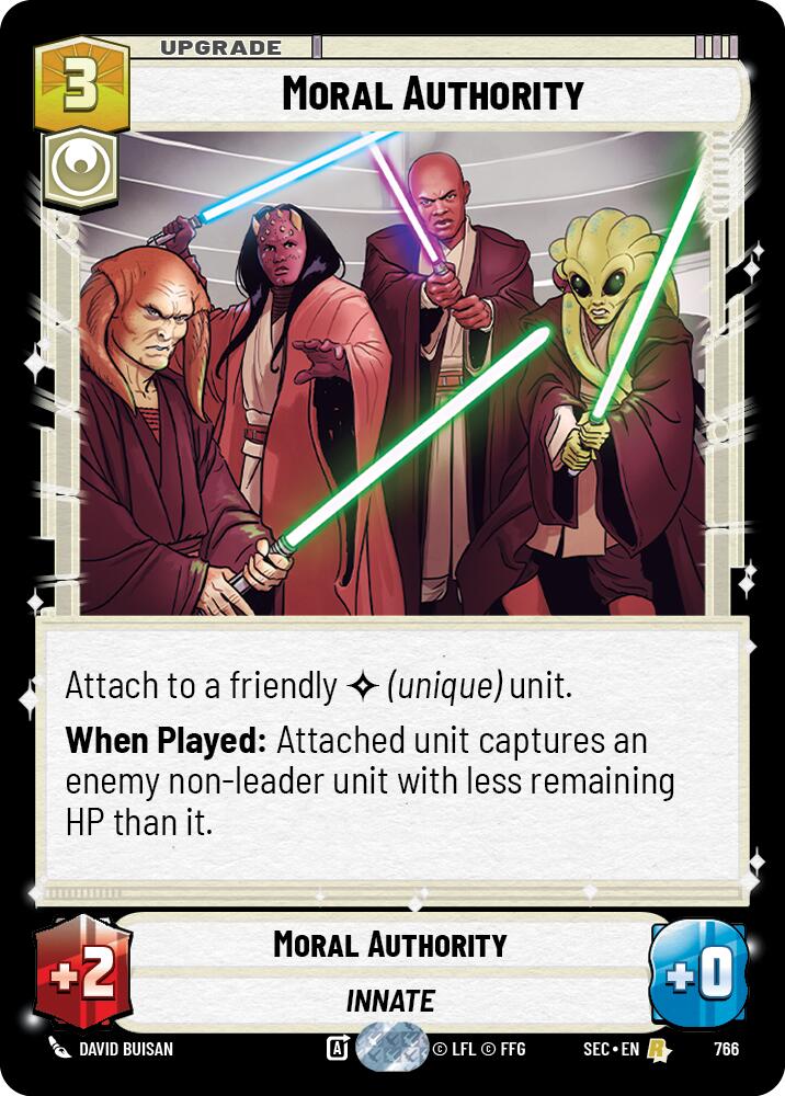 Moral Authority (766) (Foil) (766) [Secrets of Power] | Cards and Coasters CA