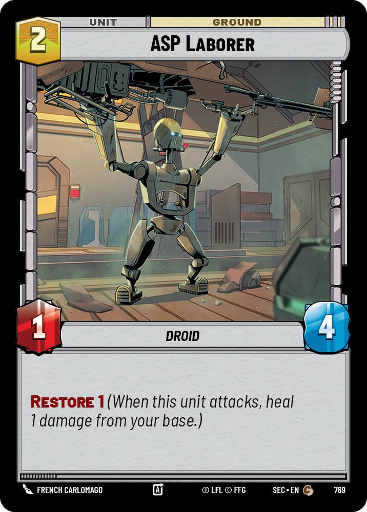 ASP Laborer (769) (Foil) (769) [Secrets of Power] | Cards and Coasters CA