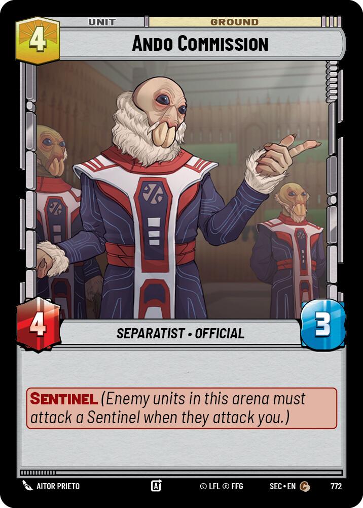 Ando Commission (772) (Foil) (772) [Secrets of Power] | Cards and Coasters CA