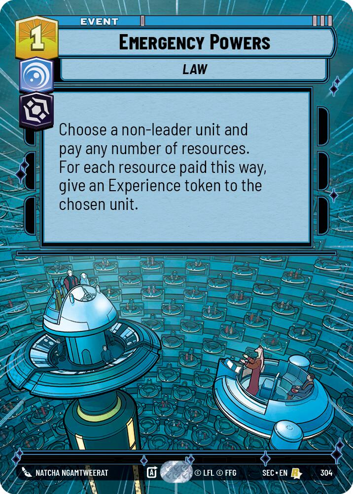 Emergency Powers (304) (Hyperspace) (304) [Secrets of Power] | Cards and Coasters CA