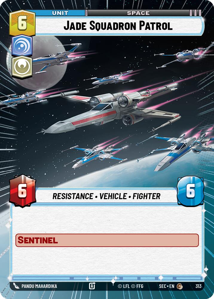 Jade Squadron Patrol (313) (Hyperspace) (313) [Secrets of Power] | Cards and Coasters CA