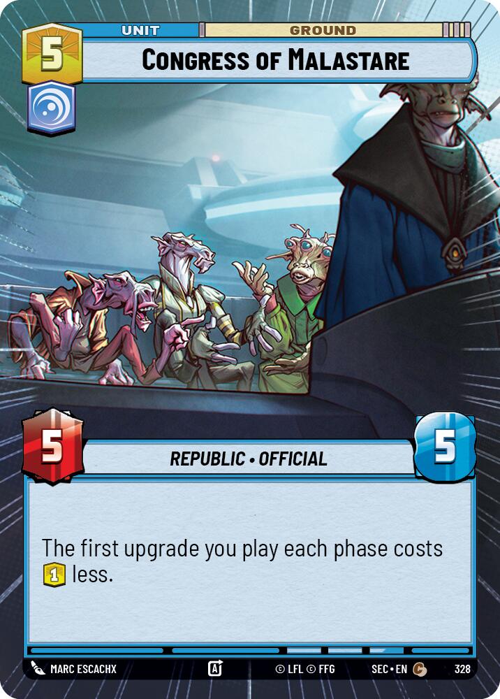 Congress of Malastare (328) (Hyperspace) (328) [Secrets of Power] | Cards and Coasters CA