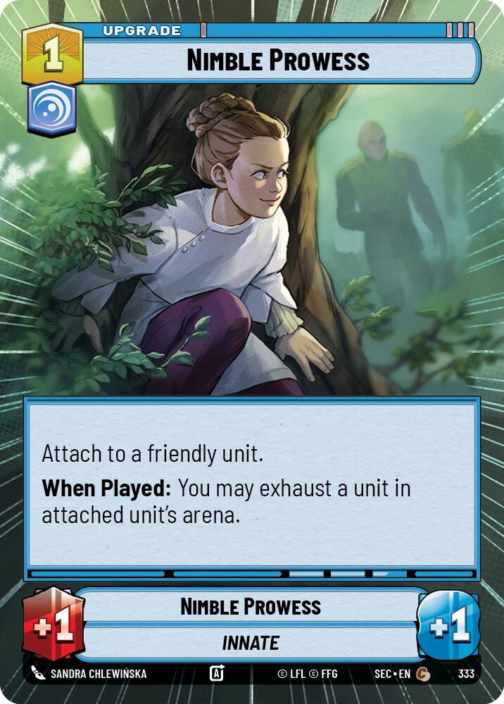 Nimble Prowess (333) (Hyperspace) (333) [Secrets of Power] | Cards and Coasters CA