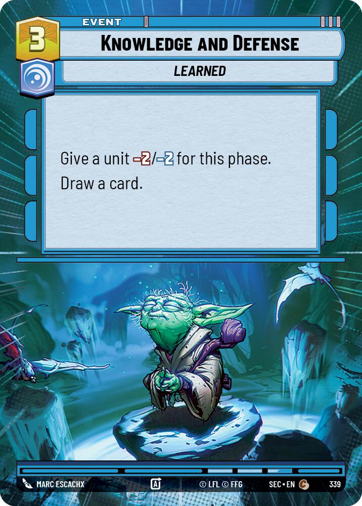Knowledge and Defense (339) (Hyperspace) (339) [Secrets of Power] | Cards and Coasters CA