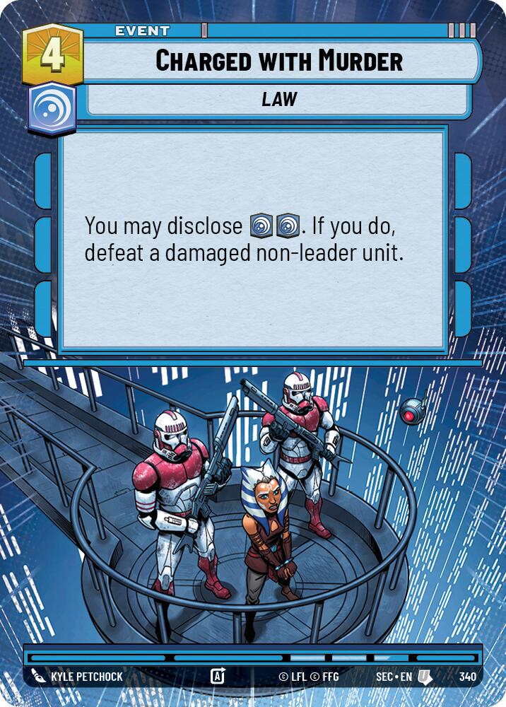 Charged with Murder (340) (Hyperspace) (340) [Secrets of Power] | Cards and Coasters CA