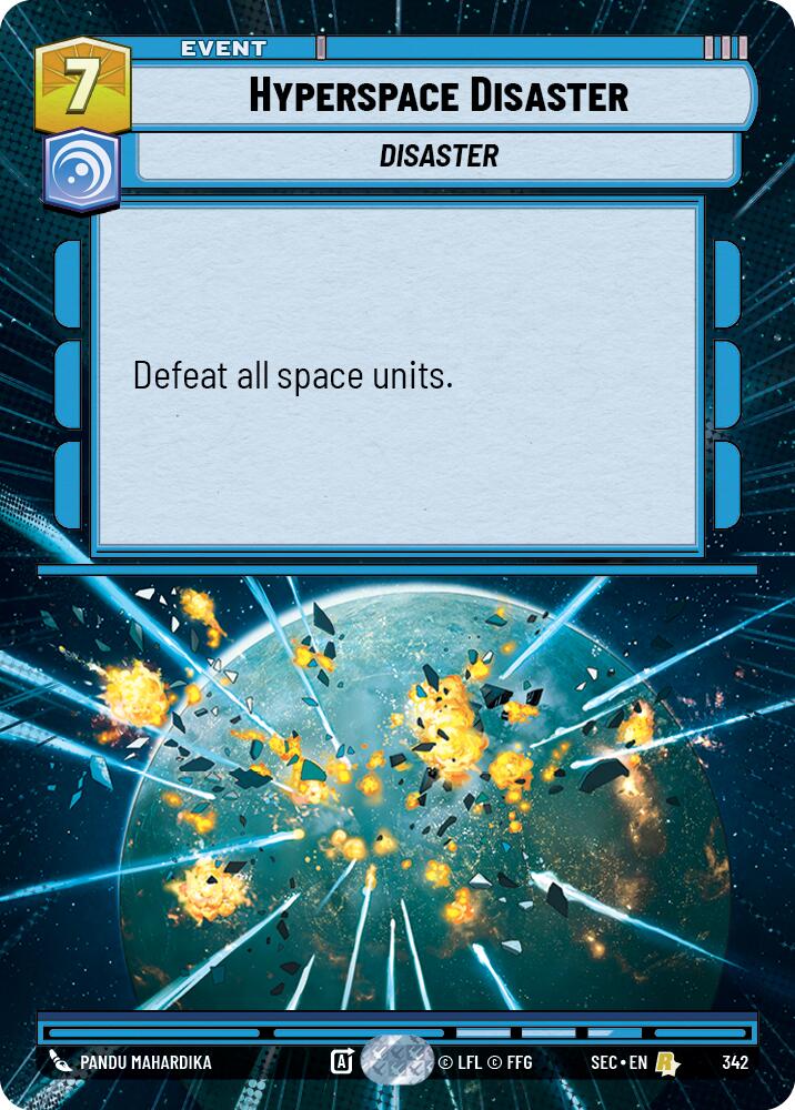 Hyperspace Disaster (342) (Hyperspace) (342) [Secrets of Power] | Cards and Coasters CA