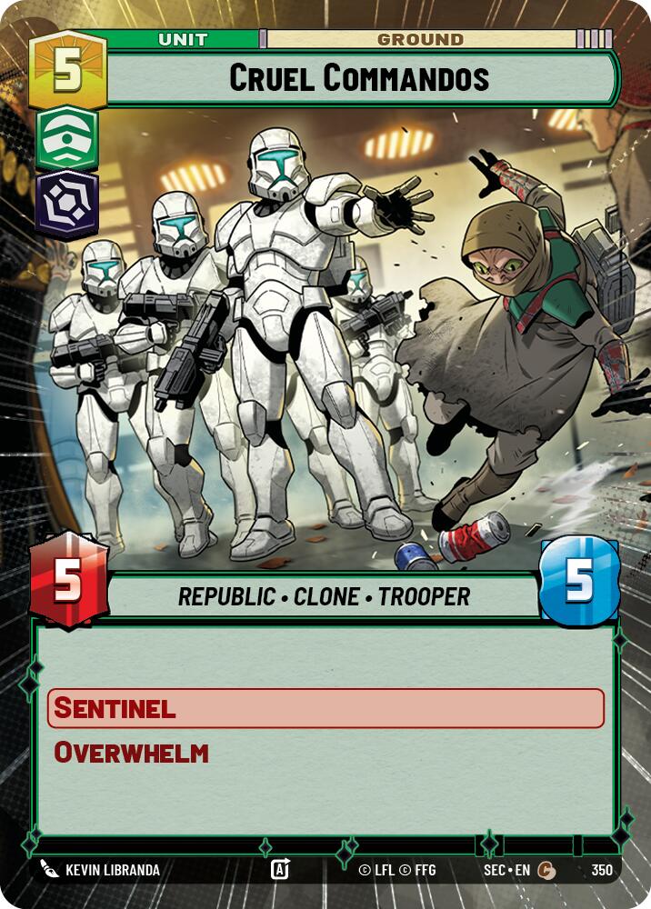 Cruel Commandos (350) (Hyperspace) (350) [Secrets of Power] | Cards and Coasters CA