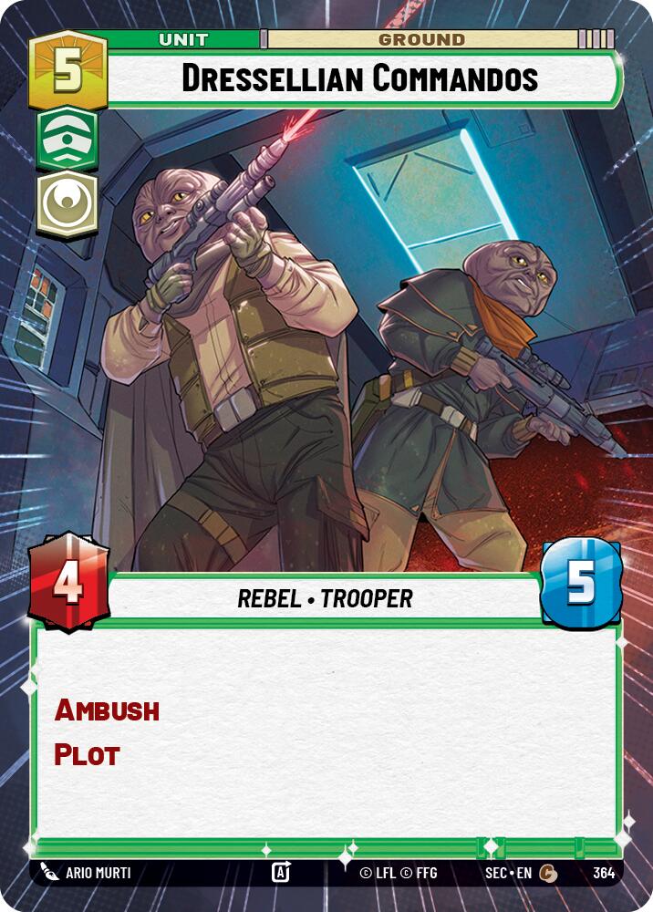 Dressellian Commandos (364) (Hyperspace) (364) [Secrets of Power] | Cards and Coasters CA