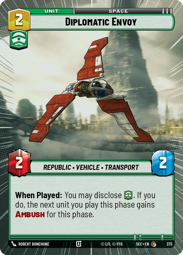 Diplomatic Envoy (373) (Hyperspace) (373) [Secrets of Power] | Cards and Coasters CA