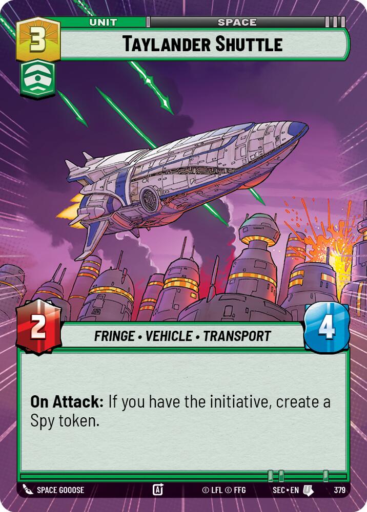 Taylander Shuttle (379) (Hyperspace) (379) [Secrets of Power] | Cards and Coasters CA
