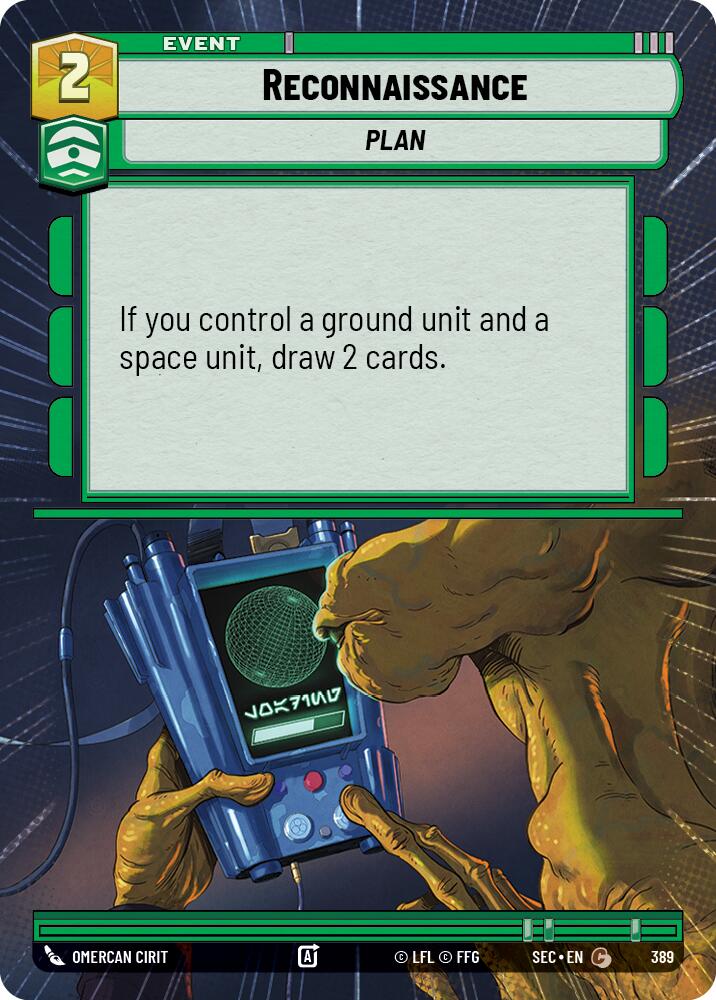 Reconnaissance (389) (Hyperspace) (389) [Secrets of Power] | Cards and Coasters CA