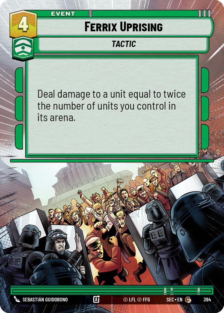 Ferrix Uprising (394) (Hyperspace) (394) [Secrets of Power] | Cards and Coasters CA