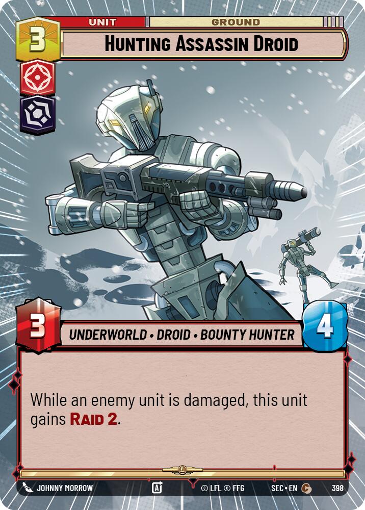 Hunting Assassin Droid (398) (Hyperspace) (398) [Secrets of Power] | Cards and Coasters CA