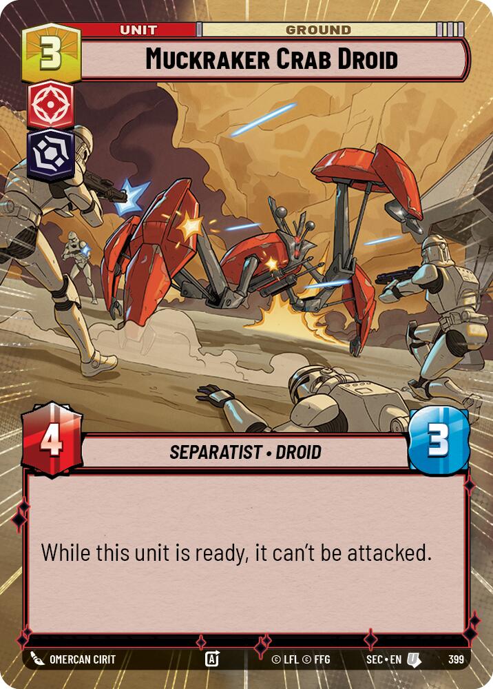 Muckraker Crab Droid (399) (Hyperspace) (399) [Secrets of Power] | Cards and Coasters CA