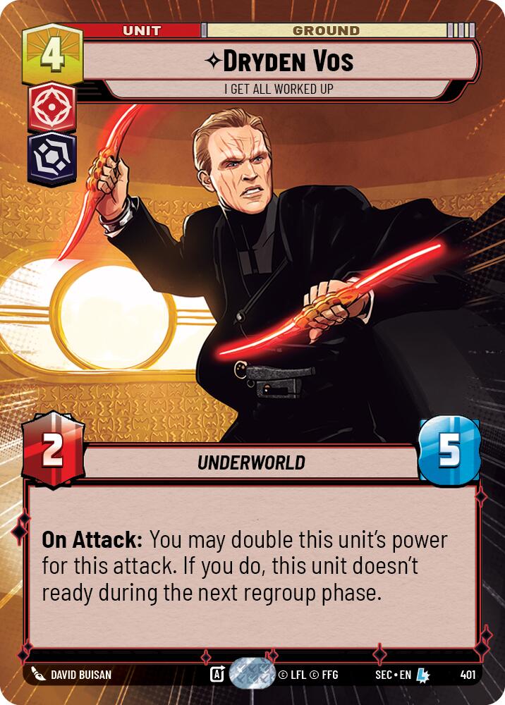 Dryden Vos - I Get All Worked Up (Hyperspace) (401) (401) [Secrets of Power] | Cards and Coasters CA