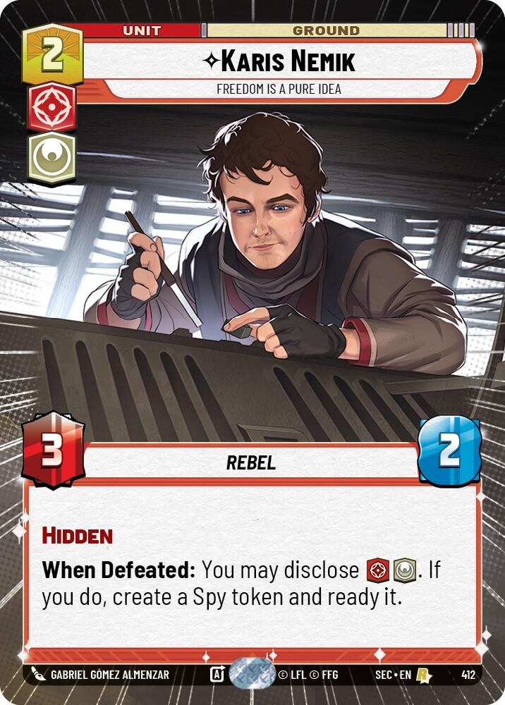 Karis Nemik - Freedom is a Pure Idea (Hyperspace) (412) (412) [Secrets of Power] | Cards and Coasters CA