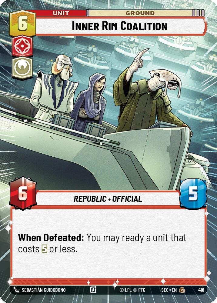 Inner Rim Coalition (418) (Hyperspace) (418) [Secrets of Power] | Cards and Coasters CA