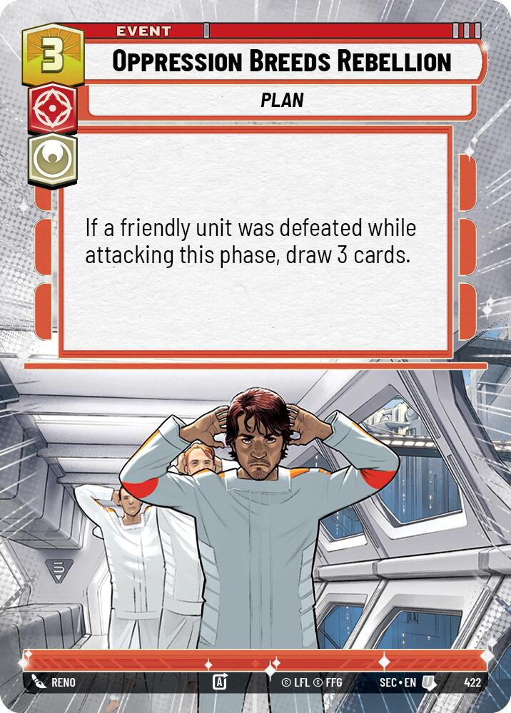 Oppression Breeds Rebellion (422) (Hyperspace) (422) [Secrets of Power] | Cards and Coasters CA