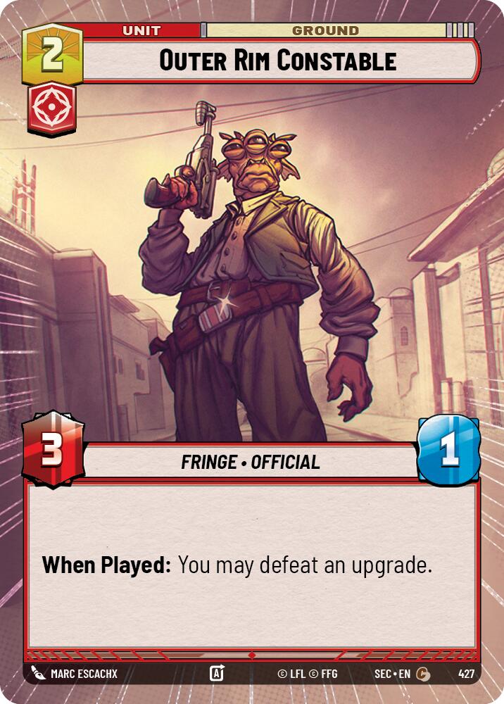 Outer Rim Constable (427) (Hyperspace) (427) [Secrets of Power] | Cards and Coasters CA