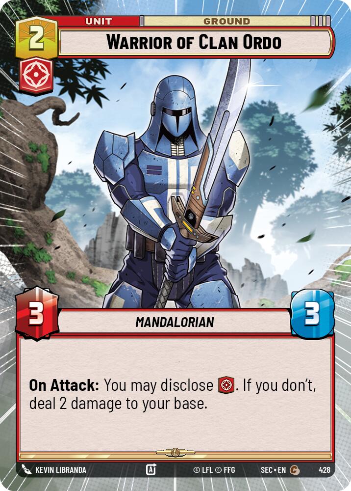 Warrior of Clan Ordo (428) (Hyperspace) (428) [Secrets of Power] | Cards and Coasters CA