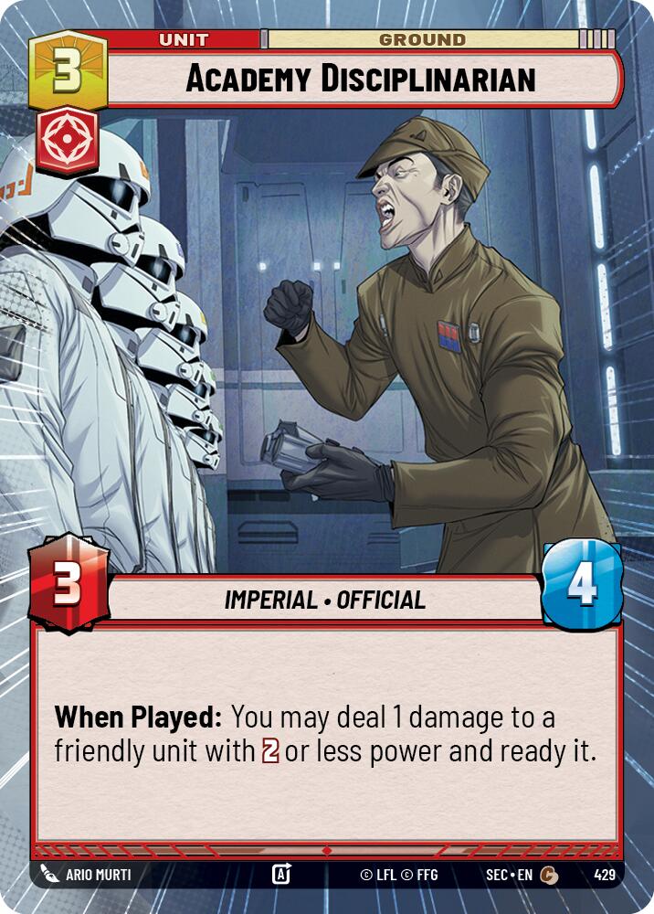 Academy Disciplinarian (429) (Hyperspace) (429) [Secrets of Power] | Cards and Coasters CA