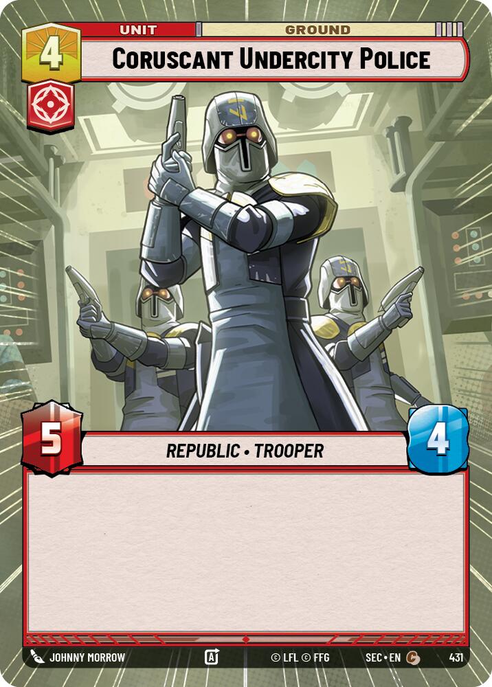 Coruscant Undercity Police (431) (Hyperspace) (431) [Secrets of Power] | Cards and Coasters CA