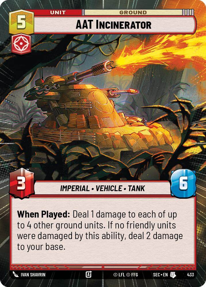 AAT Incinerator (433) (Hyperspace) (433) [Secrets of Power] | Cards and Coasters CA