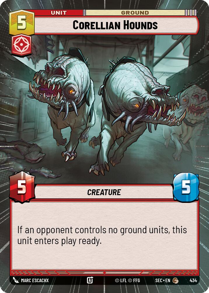 Corellian Hounds (434) (Hyperspace) (434) [Secrets of Power] | Cards and Coasters CA