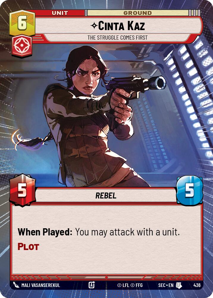 Cinta Kaz - The Struggle Comes First (Hyperspace) (436) (436) [Secrets of Power] | Cards and Coasters CA